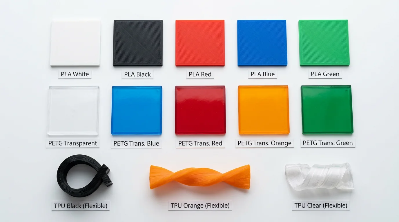 PLA vs PETG vs ABS